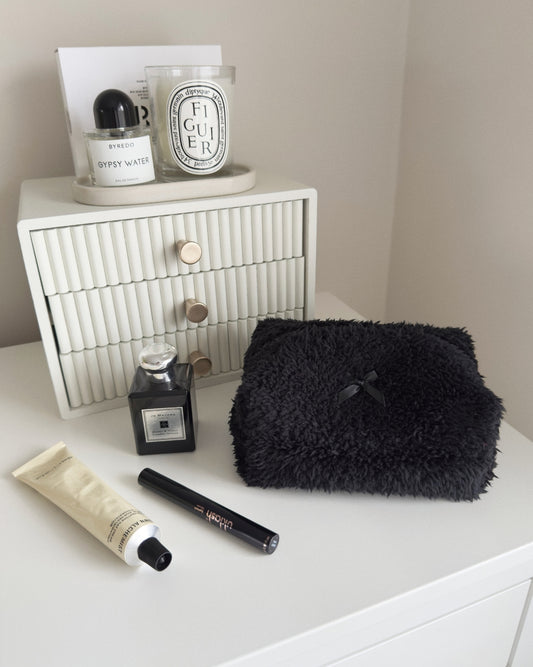 Black Teddy Makeup Bag