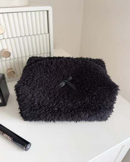 Black Teddy Makeup Bag