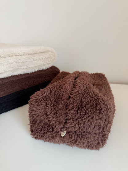 Brown Teddy Makeup Bag