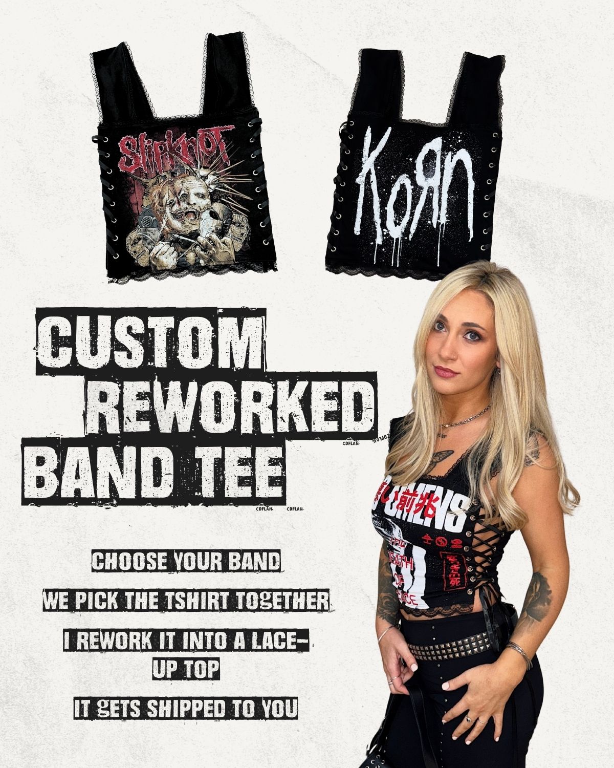 Custom Reworked Band Tshirt