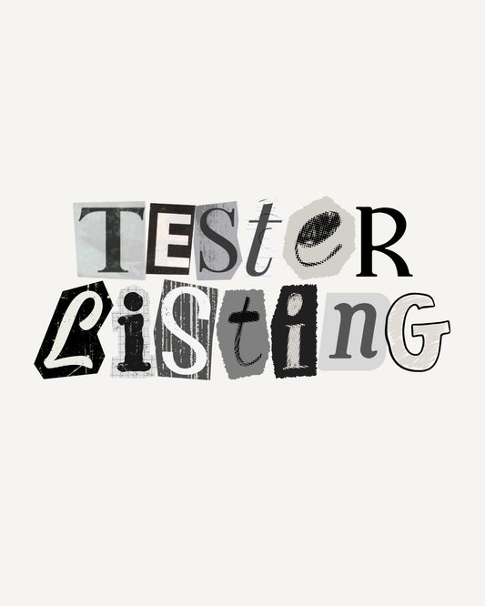 Tester Listing